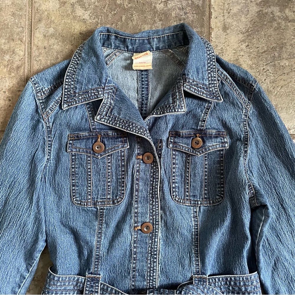 Faded Glory Women’s Denim Jean Jacket . Size L 12/14 - Picture 2 of 5